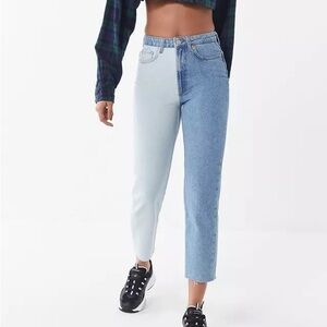 Two-Tone Blue Women's Jeans